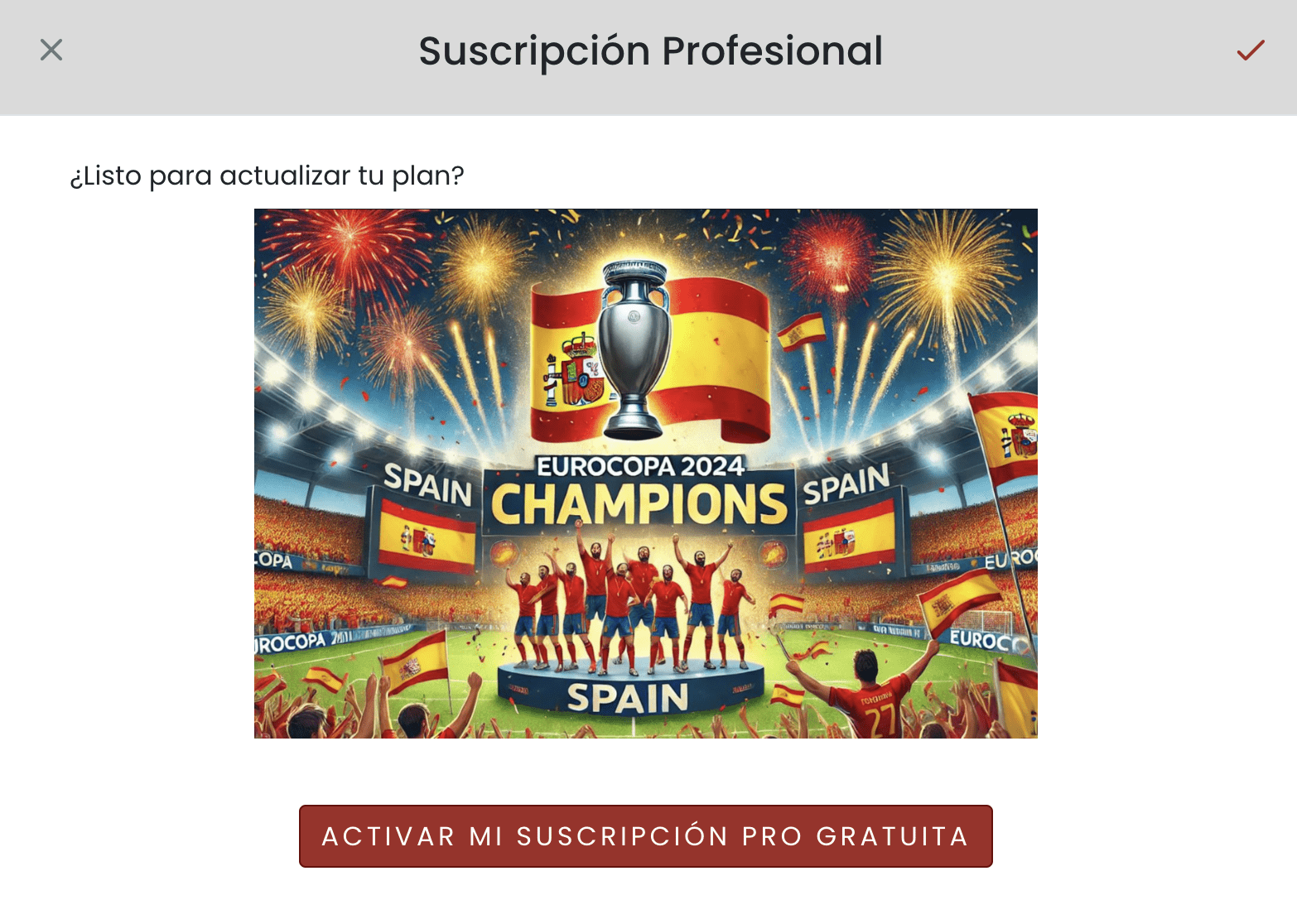Eurocopa 2024: celebración y promoción PRO de ViTAG