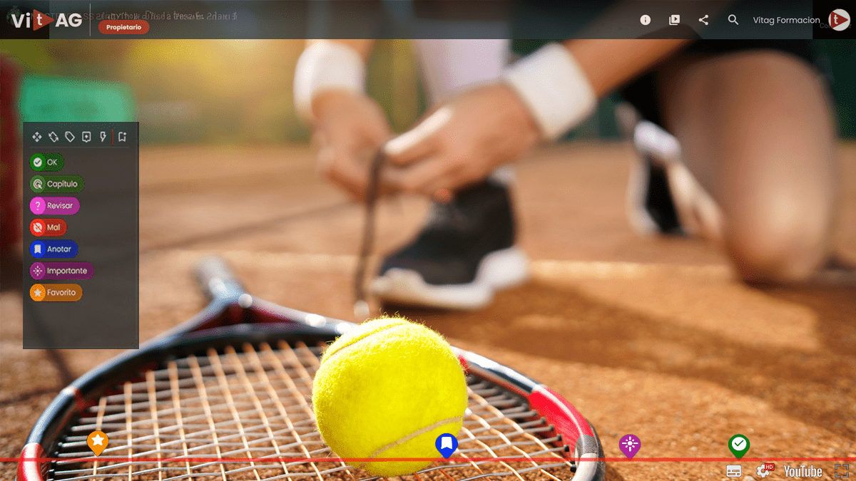 Aprender tenis de adulto: revisa tus vídeos con ViTAG
